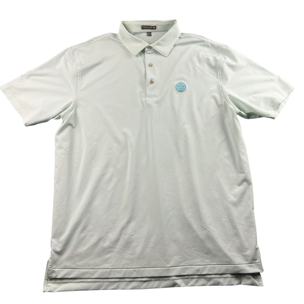 Peter Millar Light Gray Polo Shirt